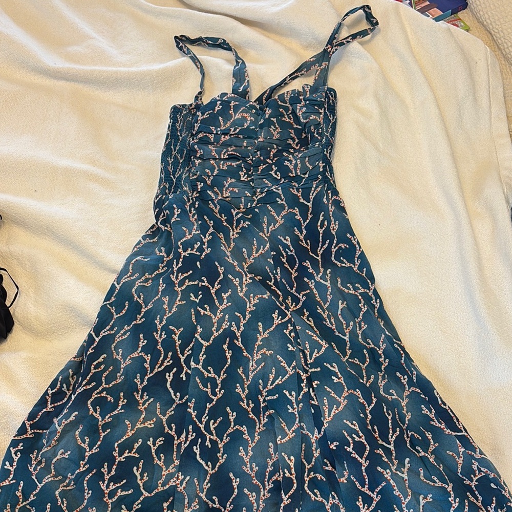 Elegant Black and Cream Dress Anthropologie